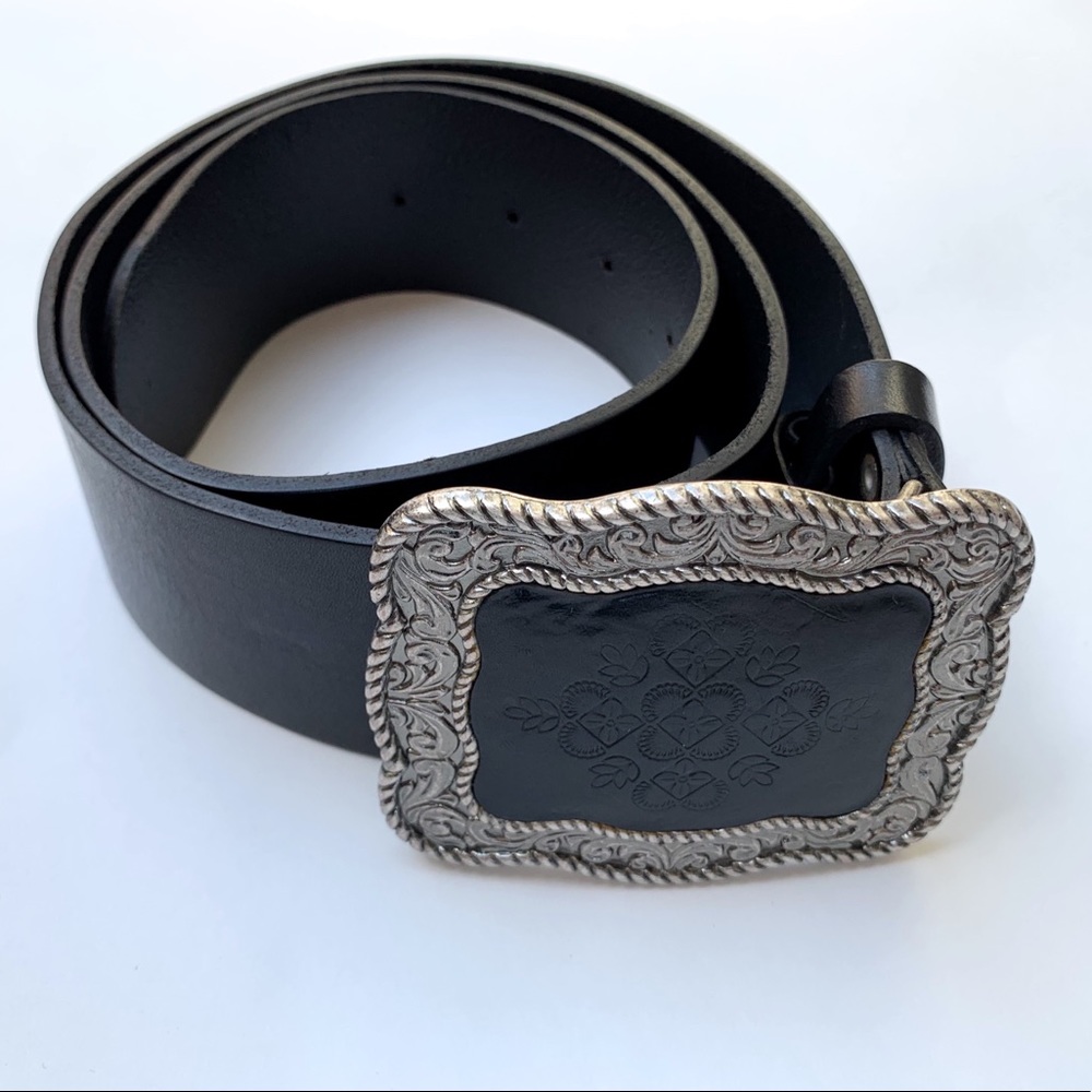 Vintage boho style Fossil black belt